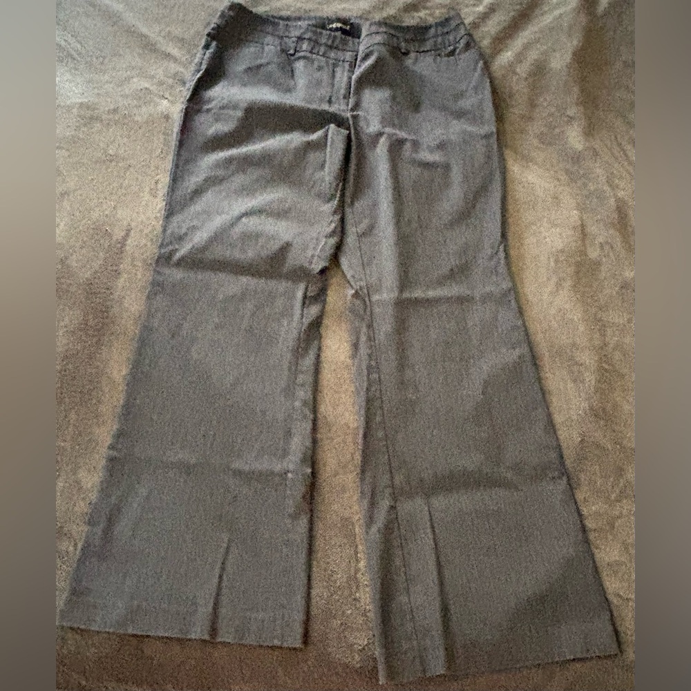 Lane Bryant Charcoal Wide Leg Women’s Tall Trousers